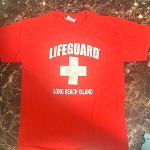 Lifeguard Kids Short Sleeve Red Tee